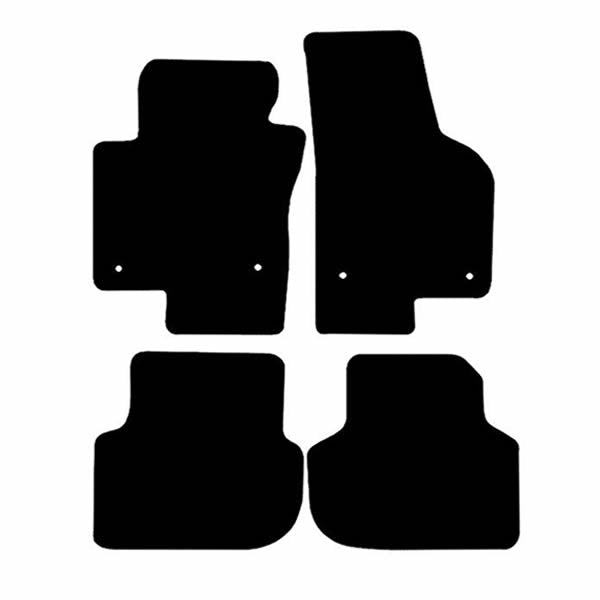 Volkswagen Jetta (2011+) Custom Fit Floor Mats R-Line - Mat Template Layout | Class Car Design