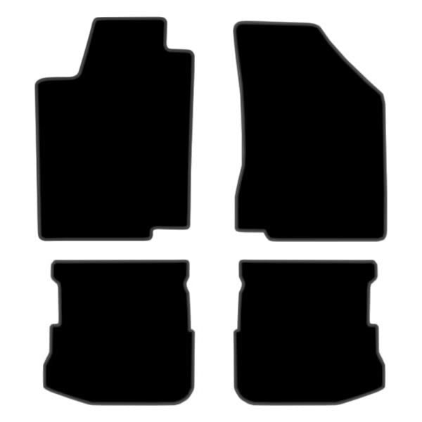 Volkswagen Jetta Mk2 (1984-1992) Custom Fit Floor Mats R-Line - Mat Template Layout | Class Car Design