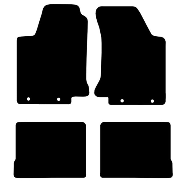 Volkswagen Jetta Mk3 Vento (1991-1999) Custom Fit Floor Mats R - Mat Template Layout | Class Car Design
