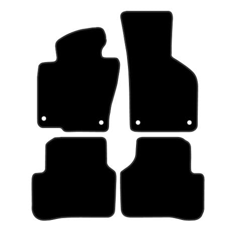 Volkswagen Passat B7 (2011-2014) Custom Fit Floor Mats R - Mat Template Layout | Class Car Design