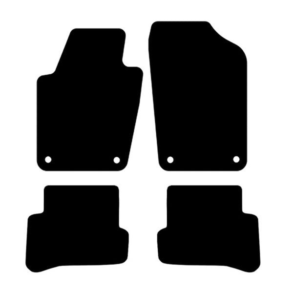 Volkswagen Polo 6R (2009-2014) Custom Fit Floor Mats R - Mat Template Layout | Class Car Design