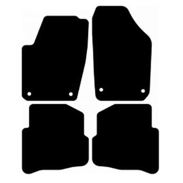 Volkswagen Polo 9N (2002-2009) Custom Fit Floor Mats GTI - Mat Template Layout | Class Car Design