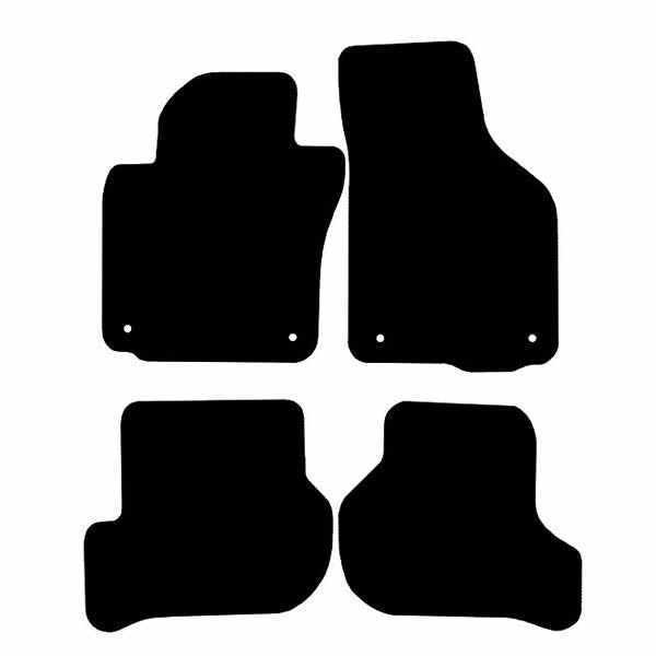 Volkswagen Scirocco (2008+) Custom Fit Floor Mats R - Mat Template Layout | Class Car Design
