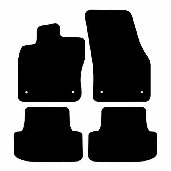 Volkswagen T-Roc (2017+) Custom Fit Floor Mats R - Mat Template Layout | Class Car Design