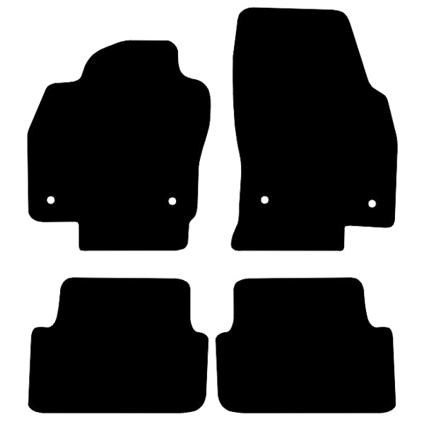 Volkswagen Taigo (2021+) Custom Fit Floor Mats R-Line - Mat Template Layout | Class Car Design