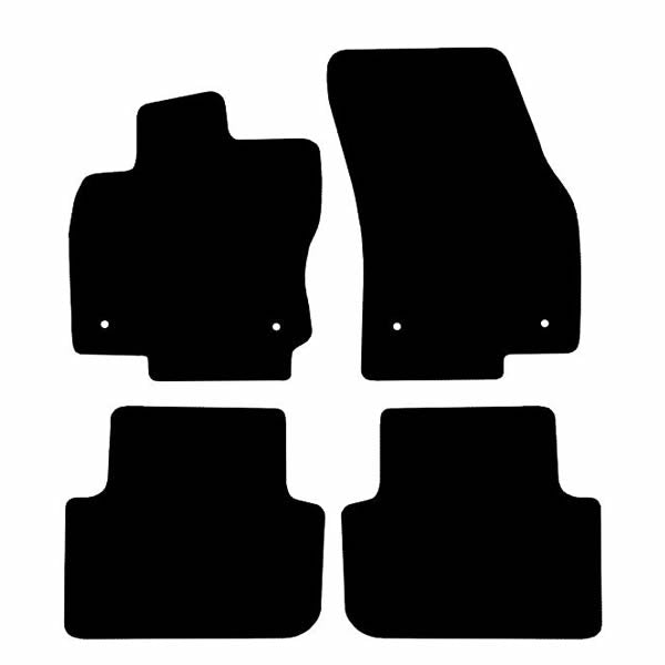 Volkswagen Tiguan (2016-2024) Custom Fit Floor Mats R - Mat Template Layout | Class Car Design