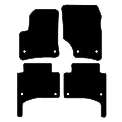Volkswagen Touareg (2002-2010) Custom Fit Floor Mats R-Line - Mat Template Layout | Class Car Design