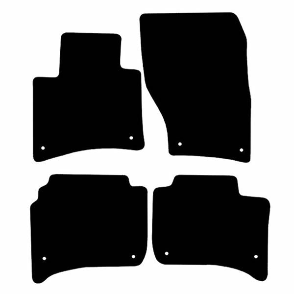 Volkswagen Touareg (2011-2017) Custom Fit Floor Mats R - Mat Template Layout | Class Car Design